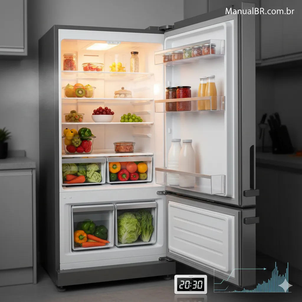 geladeira aberta Como Economizar Energia em Casa